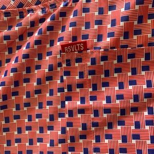 RSVLTS American flag pattern shirt sleeve button down XL